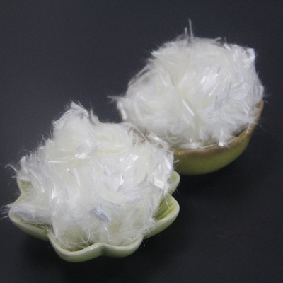 ปฏิเสธ 40um Light Yellow Polyvinyl Alcohol PVA Fiber สำหรับคอนกรีต ECC