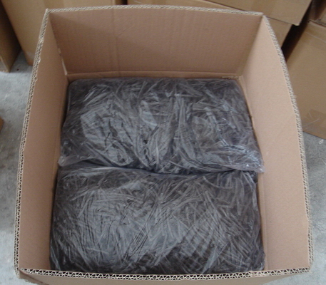 โพรพิลีนสีเทามาโคร Twisted Bundle ใยสังเคราะห์ 54 มม. สำหรับการเสริมแรงคอนกรีต
