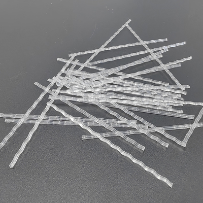 PP สายใยแมคโร รูปแบบคลื่นแทน Mesh โลหะ welded และเส้นใยเหล็กในโครงสร้างคอนกรีตสําหรับสะพานและหลังคาอุโมงค์