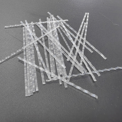 PP สายใยแมคโร รูปแบบคลื่นแทน Mesh โลหะ welded และเส้นใยเหล็กในโครงสร้างคอนกรีตสําหรับสะพานและหลังคาอุโมงค์