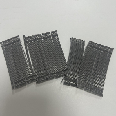 เส้นใยเหล็กปลายตะขอติดกาวความแข็งแรงสูงสำหรับพื้นอุตสาหกรรม อุโมงค์ Shotcreet และเขื่อน