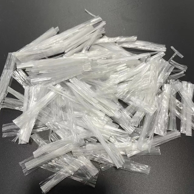 Beam Like Net White Polypropylene Concrete PP Mesh Fiber สำหรับงานก่อสร้างคอนกรีต