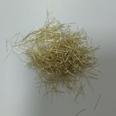เส้นใยไมโครสตีลไฟเบอร์เคลือบทองเหลืองทองแดงสำหรับคอนกรีตสมรรถนะสูงพิเศษ UHPC