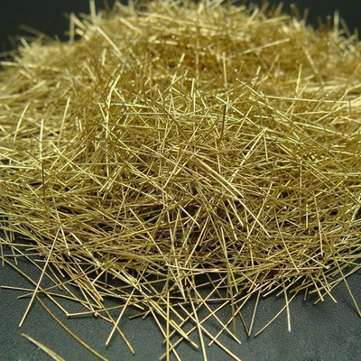 6mm 12mm High Tensile Strength Copper Coated Micro Steel Fiber ไฟเบอร์สำหรับ RPC และ UHPC