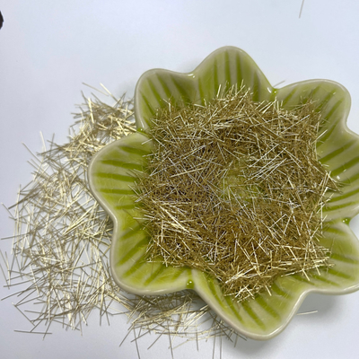 2850Mpa เส้นใยไมโครสตีลเคลือบทองแดงแบบตรงสำหรับการเสริมแรงคอนกรีต UHPC