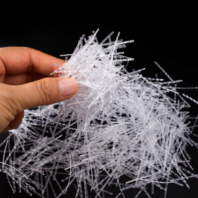 ความทนทานต่อการแตกสูง Polypropylene PP Macro Fiber Wave Form สําหรับการสร้างสะพาน