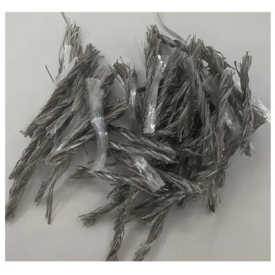 PP Fiber Mesh &amp; Twisted Bunchy ชนิดลูกผสมสำหรับคอนกรีตเสริมเหล็กซีเมนต์