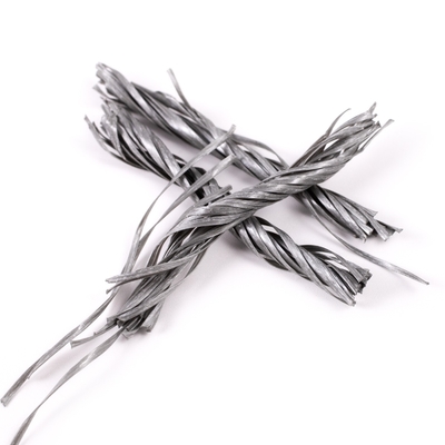 Buliding Polymer Material PP Fiber Twisted Bunchy Form 500T สำหรับการทนต่อการแตกร้าว