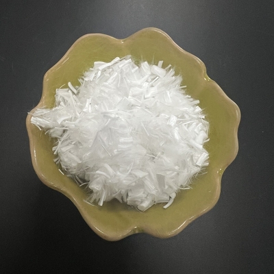 สายใยสเตปลสีขาว 6mmx1.66dtex สายใยสับสั้นข้าวโพด PLA สําหรับการเจาะน้ํามัน
