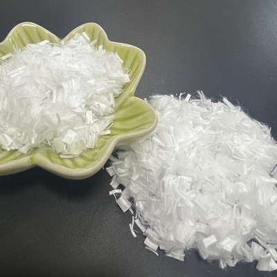 สายใยสเตปลสีขาว 6mmx1.66dtex สายใยสับสั้นข้าวโพด PLA สําหรับการเจาะน้ํามัน
