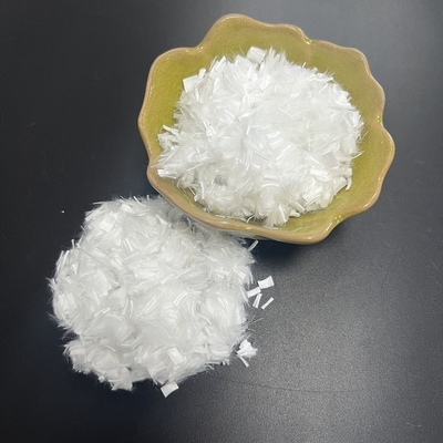 สายใยกรดโพลีแลคติกสั้นตัดแห้ง สายใย PLA 1.5D * 6mm สําหรับการผลิตกระดาษ