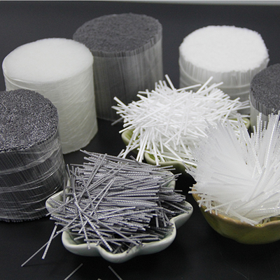 พลาสติก PP Embossed Macro Synthetic Fibres Concrete สำหรับการเสริมแรง
