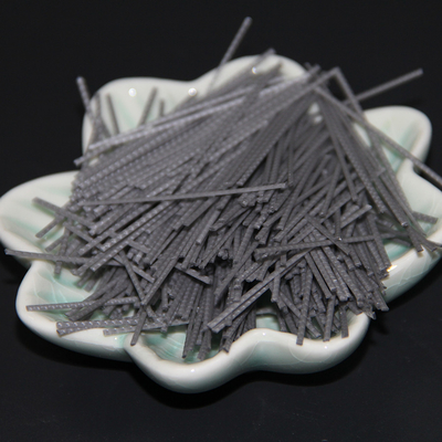 พลาสติก PP Embossed Macro Synthetic Fibres Concrete สำหรับการเสริมแรง