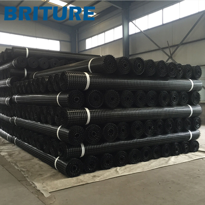 Biaxial Polypropylene Geogrid ที่มีความต้านทานแรงดึง 30-30kN / M สำหรับโครงการด้านวิศวกรรม