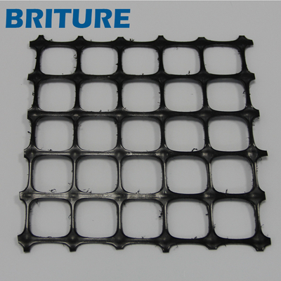 PP Biaxial Geogrid 1515 สําหรับการเสริมสร้างรากฐานอ่อนของทางด่วนและรถไฟฟ้า