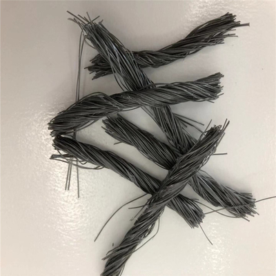 54mm Hybrid Polypropylene PP Twist Bundle Fiber (เส้นใยโครงสร้างสังเคราะห์มาโคร) สำหรับคอนกรีต