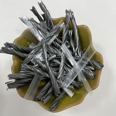 CE รับรอง PP สายใย Bundle Twisted Mesh เสื้อคอนกรีตปรับเกราะสําหรับการใช้ปูน